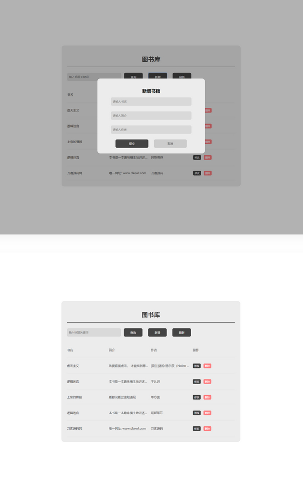 PHP网站毕业设计 图书库网站源码插图