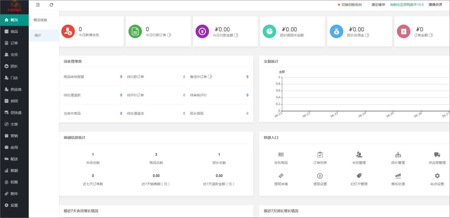 D1156狮子鱼社区团购小程序v18.0独立开源版+前端+授权接口修复插图1