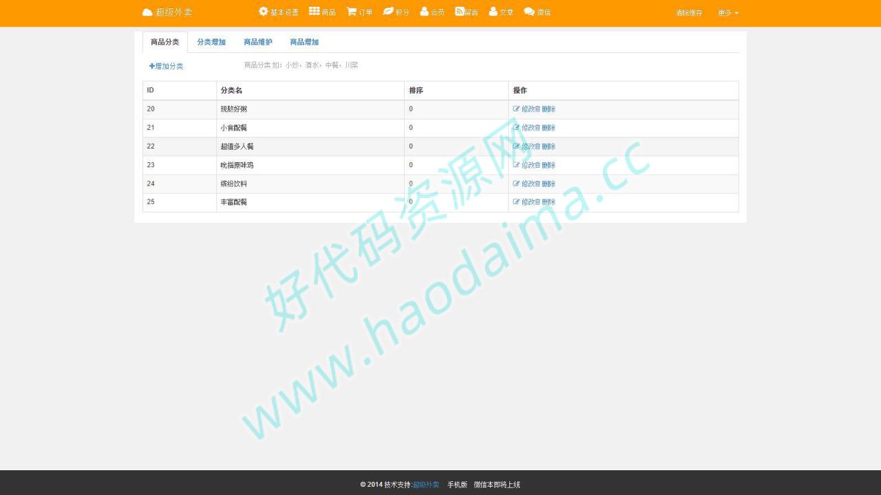 D1217 超级外卖单店铺2.1版_SuperCms在线订餐系统源码插图2