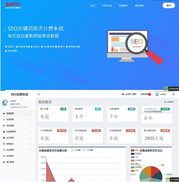 SEO按天扣费系统网站源码插图